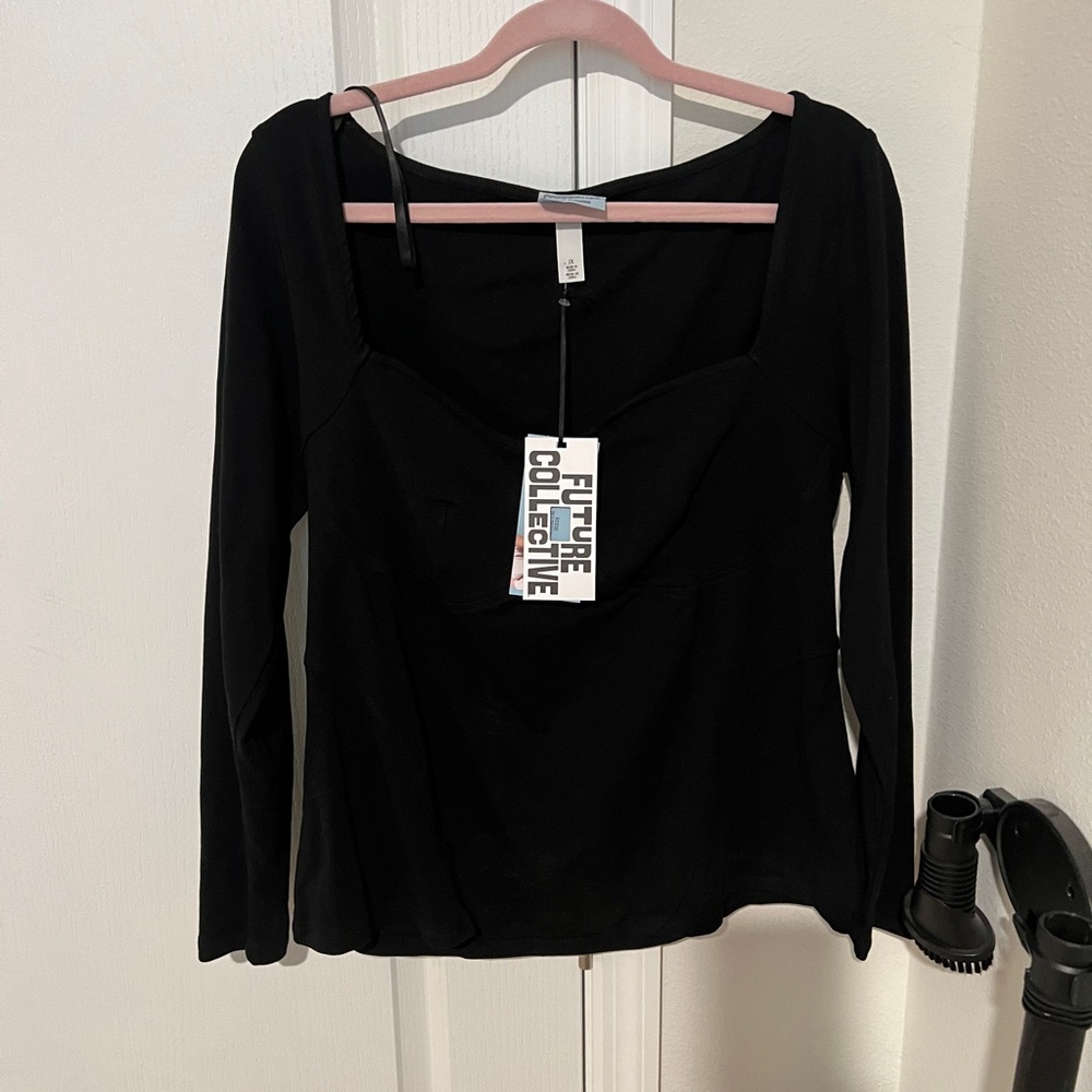Future collective black plus size top